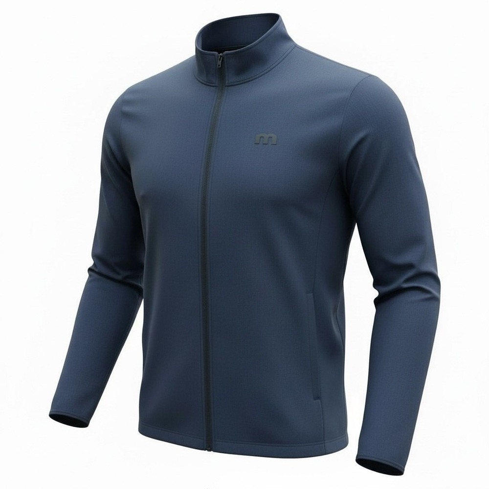 Travis Mathee Mens Full Zip Jacket Navy Blue XL Lightweight Athletic Performance